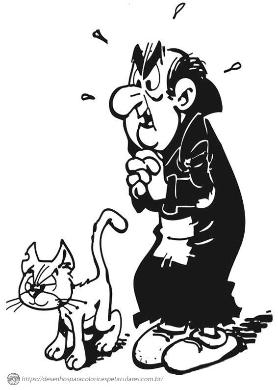 Gargamel e seu Gato Cruel